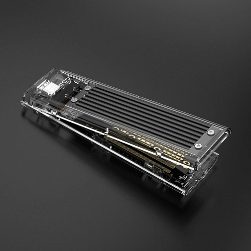 Корпус для SSD M2 SATA Orico TCM2F-C3-BK, USB Type C Прозрачный