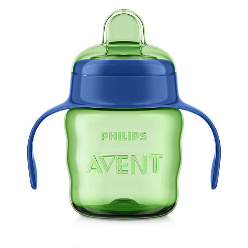 Поильник чашка AVENT SCF551/00 с ручками, 200 мл, с 6 мес зеленый