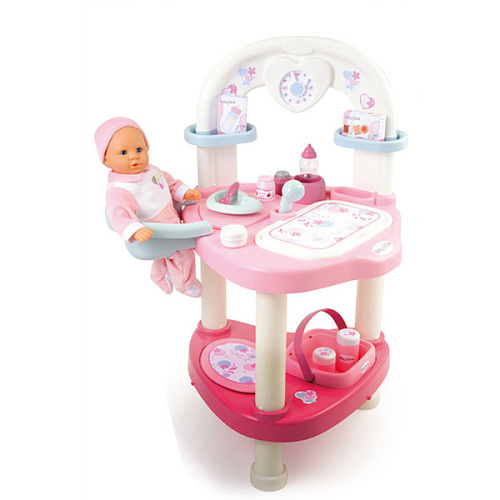 Игровой набор Smoby для кормления и купания пупса Baby Nurse + 10 аксессуаров
