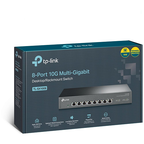Коммутатор TP-LINK TL-SX1008 неуправляемый 8x10GbLAN