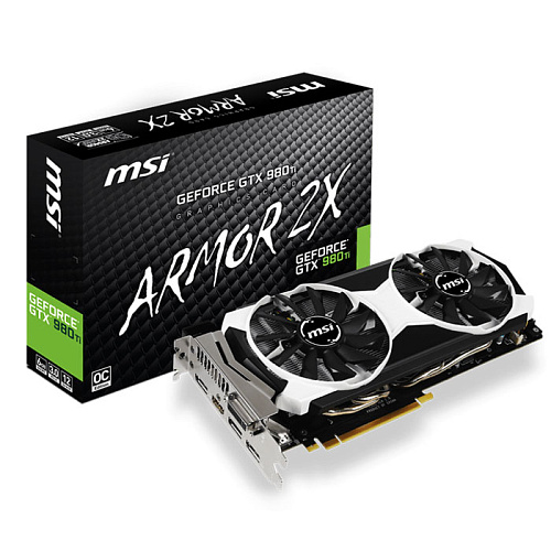 Видеокарта MSI 6144Mb GF GTX 980Ti 6GD5T OC  DVI, HDMI, 3xDP