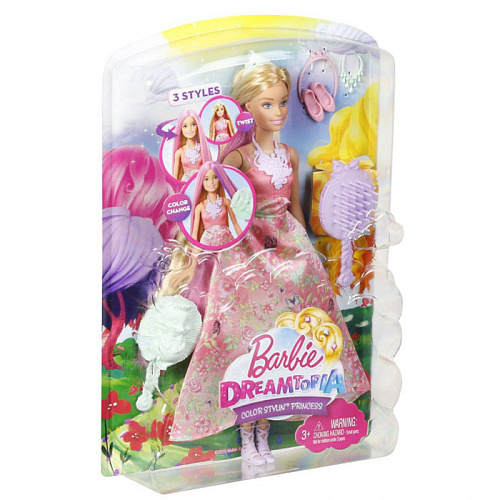 Кукла Mattel Barbie Принцессы с волшебными волосами DWH41 (в розовом)