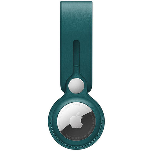Кожанный брелок-подвеска для AirTag Leather Loop Forest Green
