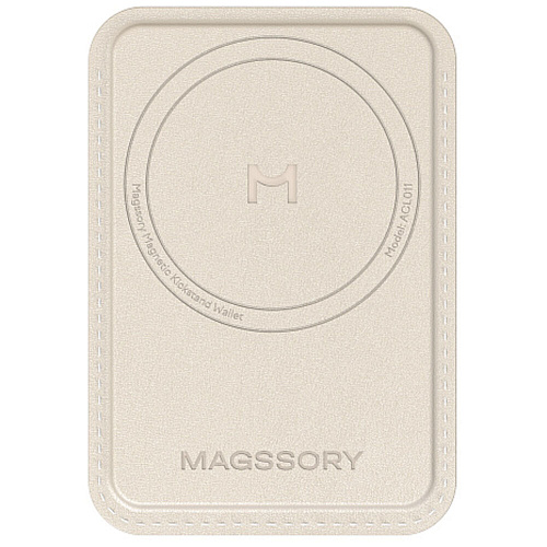 Чехол-кардхолдер Magssory Duo Magnetic Kickstand Wallet ACL011 с Magsafe Ivory