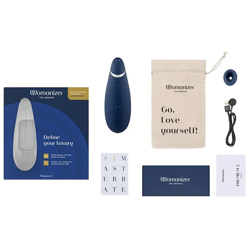 Стимулятор клитора Womanizer Womanizer Premium 2, Blueberry