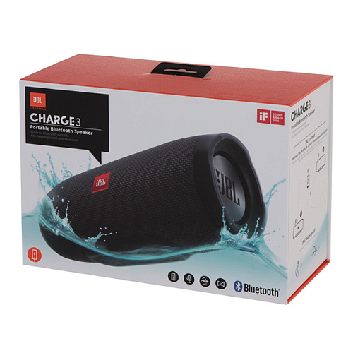Портативная bluetooth-колонка JBL Charge 3 Black