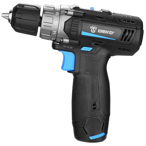Аккумуляторная дрель-шуруповерт Deko DKCD12V PRO, 12В, 1x1.5Ач 083-1003