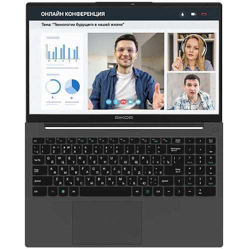 Ноутбук Rikor ARZ 103.1 AMD Ryzen 5 5560U/16Gb/512Gb SSD/15.6" FullHD/Win11Pro Black