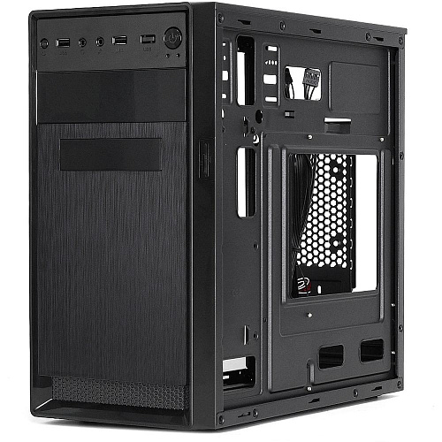 Корпус MicroATX Minitower Crown CMC-4220 (CM-PS500 One) 500W Black