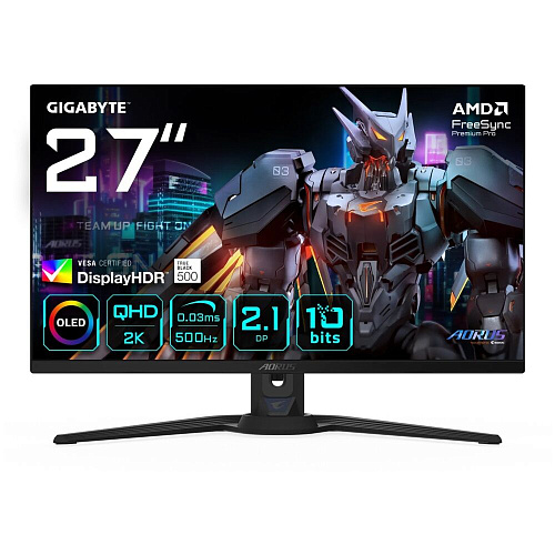 Монитор 27" Gigabyte AORUS FO27Q5P QD-OLED 2560x1440 0.03ms HDMI, DisplayPort, USB Type-C