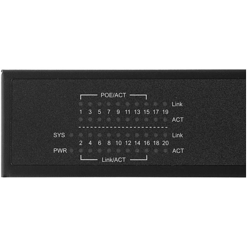 Коммутатор Cudy GS2018PS2-200W (L2) управляемый 16 портов 10/100/1000Мбит/с, 2SFP 16хPoE+ 200W
