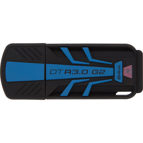 USB Flash накопитель 64GB Kingston Data Traveler R30 Gen.2 (DTR30G2/64GB) Black/Blue USB3.0