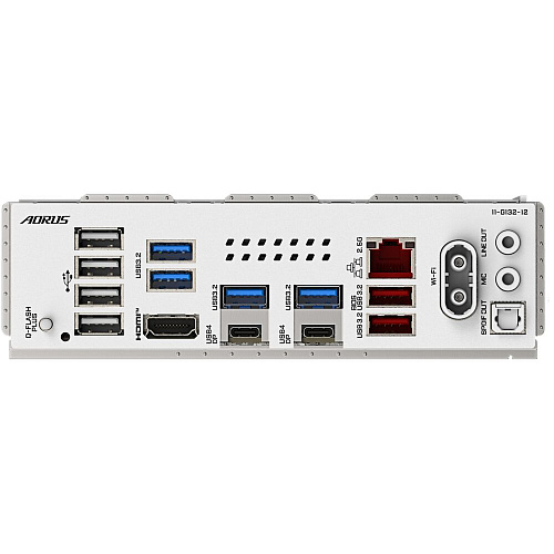Материнская плата Gigabyte X870E A Elite WF7 Ice Socket-AM5 AMD X870E 4xDDR5, 4xSATA3, RAID, 4xM.2, 3xPCI-E16x, 6xUSB3.2, 2xUSB3.2 Type C, DP, HDMI, Glan, ATX Ret