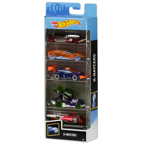 Mattel Hot Wheels 1806/GHP59 Подарочный набор из 5 машинок (X-Raycers)