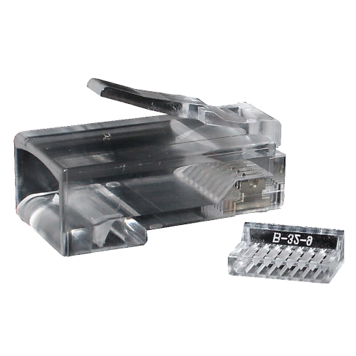 RJ45 коннектор (обжимной) со вставкой