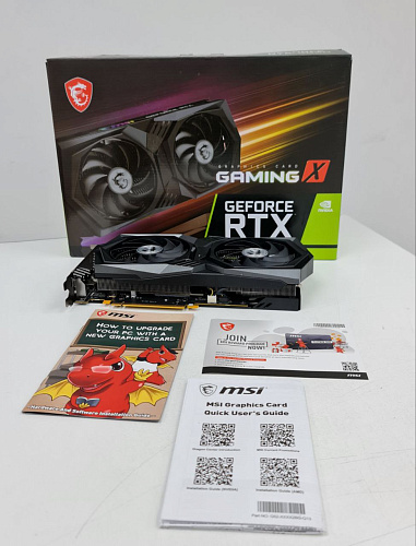 Видеокарта MSI GeForce RTX 3050 8192Mb, Gaming X 8G (RTX 3050 Gaming X 8G) 1xHDMI, 3xDP, Ret УЦЕНКА
