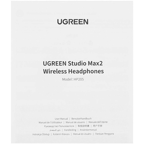 Bluetooth гарнитура Ugreen HP205 (45018) Studio Max2 Light Black