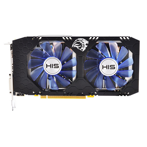 Видеокарта HIS 4096Mb RX 570 IceQ X2 OC 4GB 3xDP, HDMI, DVI Ret 