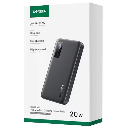 Внешний аккумулятор Ugreen PB311 (25742) 10000mAh 20W Black