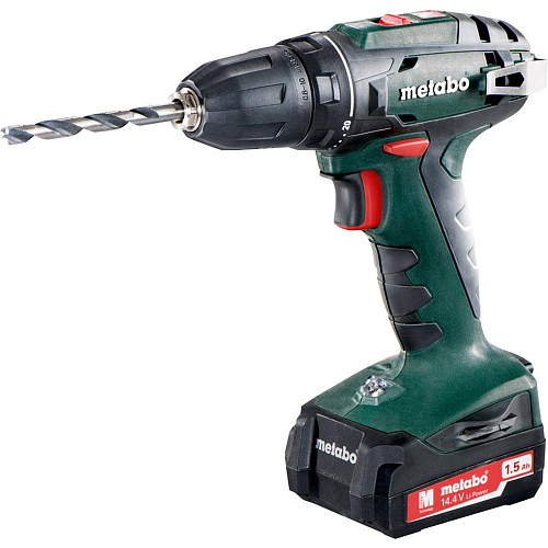 Аккумуляторная дрель-шуруповерт Metabo BS 14.4 1.5Ah x2 Case 602206550