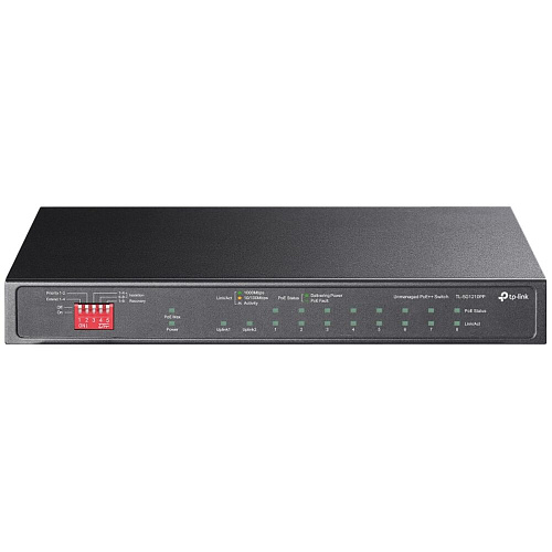 Коммутатор TP-LINK TL-SG1210PP неуправляемый 9xGbLAN 6PoE+ 2PoE++  1xSFP