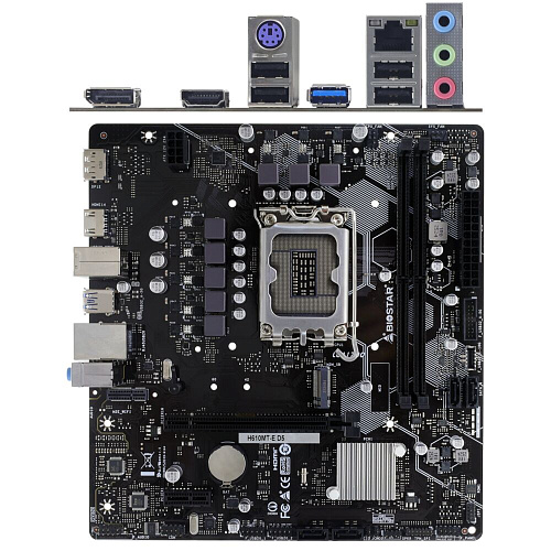 Материнская плата Biostar H610MT-E D5 H610 Socket-1700 2xDDR5, 4xSATA3, 1xM.2, 1xPCI-E16x, 1xUSB3.2, DP, HDMI, Glan, mATX