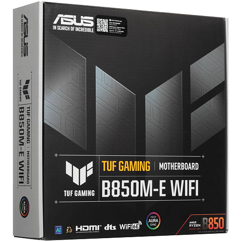 Материнская плата ASUS TUF Gaming B850M-E WiFi B850 Socket AM5 4xDDR5, 4xSATA3, RAID, 3xM.2, 2xPCI-E16x, 3xUSB3.2, 1xUSB3.2 Type C, DP, HDMI, WiFi, 2.5Glan, mATX