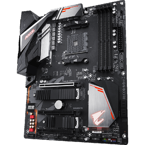 Материнская плата Gigabyte B450 AORUS Pro Socket-AM4 AMD B450 4xDDR4, 6xSATA3, RAID, 2xM.2, 3xPCI-E16x, 5xUSB 3.1, 1xUSB 3.1 Type C, DVI-D, HDMI, Glan, ATX Ret УЦЕНКА