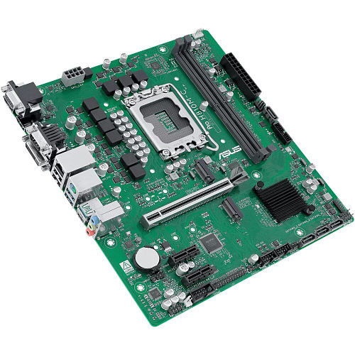 Материнская плата ASUS Pro H810M-C-CSM H810 Soc-1851 2xDDR5, 4xSATA3, 2хM.2, 1xPCI-E16x, 3xUSB3.2, 1xUSB3.2 Type C, D-Sub, DP, HDMI, Glan, mATX