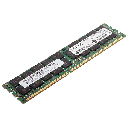 Модуль памяти DIMM 16Gb DDR3 PC-10600 1333MHz Crucial CL9 2Rx8 1.35V (CT16G3ERSLD41339) ECC Reg