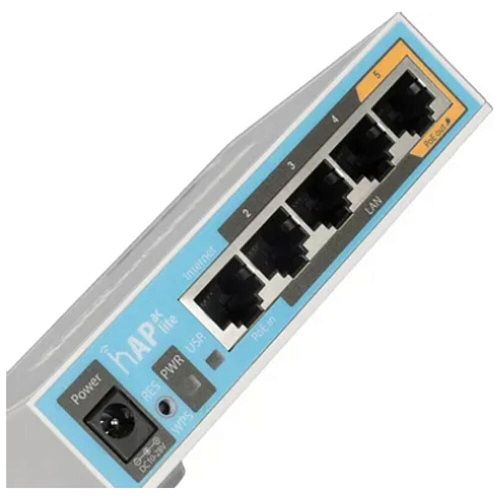 Беспроводной маршрутизатор MikroTik hAP AC lite RB952Ui-5ac2nD 802.11ac 300Мбит/с 2.4/5ГГц 5xLAN USB