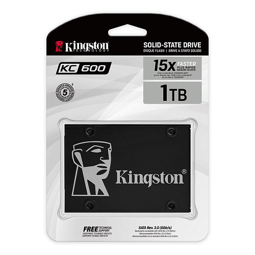 Внутренний SSD-накопитель 1024Gb Kingston SKC600/1024G SATA3 2.5" KC600  Series