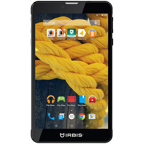 Планшет Irbis TX76 4*1ГГц/1Гб/8Гб/7" 1024*600/WiFi/Bluetooth/GPS/LTE/Android 5.1 черный