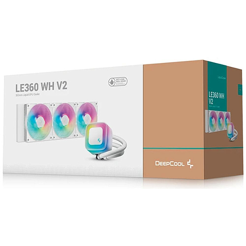 Система водяного охлаждения Deepcool LE360 WH V2 ARGB Black S1200/1700/1851/1954/AM4/AM5 Ret