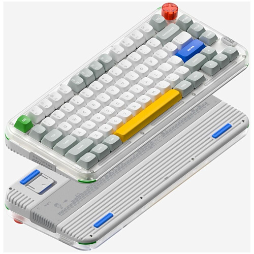 Клавиатура беспроводная Nuphy Kick75 Wireless (Blush Max Switch) RGB (русская раскладка) Tape Grey