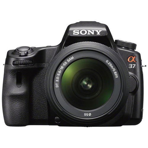 Зеркальная фотокамера Sony Alpha SLT-A37K kit  16,1Mp 18-55mm  black