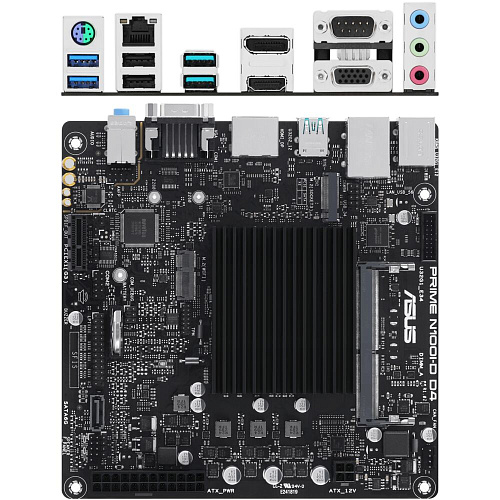 Материнская плата ASUS Prime N100I-D D4-CSM Intel N100 (3.4 GHz), 1xDDR4 SODIMM, 4xUSB3.2, D-Sub, DP, HDMI, GLan, mini-ITX Ret