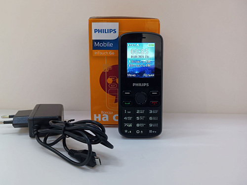 Мобильный телефон Philips Xenium E111 Black УЦЕНКА