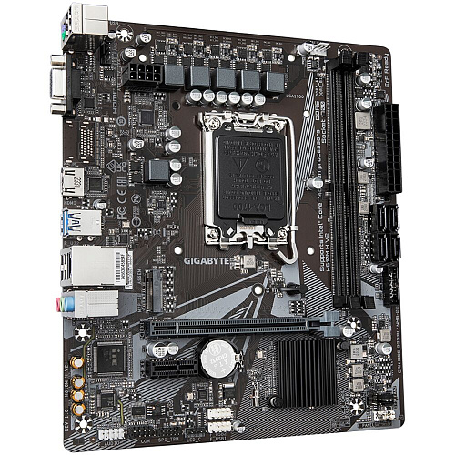Материнская плата Gigabyte H610M H V2 H610 Socket-1700 2xDDR5, 4xSATA3, 1xM.2, 1xPCI-E16x, 2xUSB3.2, D-Sub, HDMI, Glan, mATX
