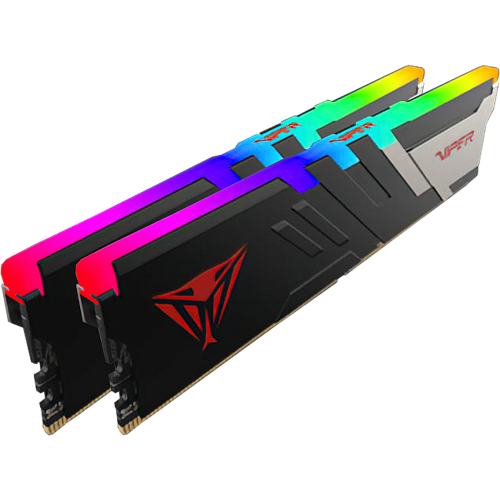 Модуль памяти DIMM 32Gb 2х16Gb DDR5 PC44800 5600MHz Patriot Memory Venom RGB Black (PVVR532G560C36K)