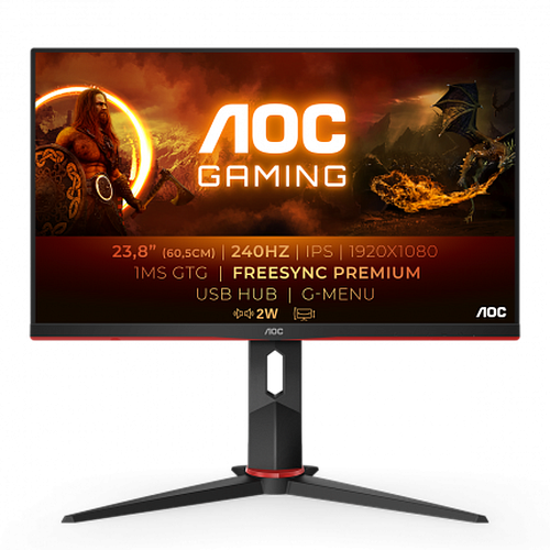 Монитор 24" AOC 24G2ZU/BK VA 1920x1080 1ms HDMI, DisplayPort,