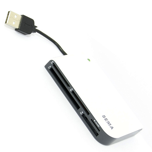 Card Reader  All in1 EXT USB2.0 Sema White