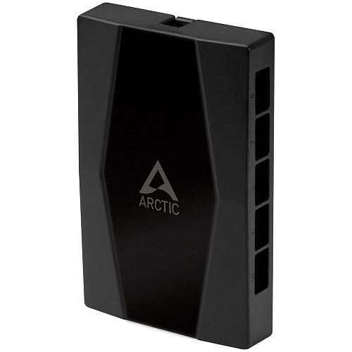 Arctic ACFAN00175A 10 Port PWM Fan Hub with SATA Power, black