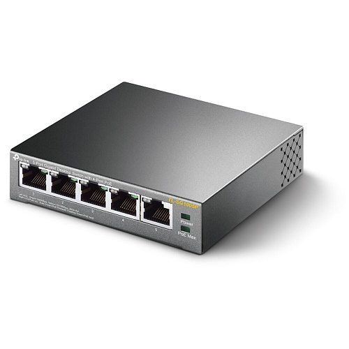 Коммутатор TP-LINK TL-SG1005P неуправляемый 5xGbLAN PoE