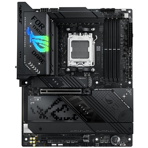 Материнская плата ASUS ROG Strix X870-F Gaming WiFi X870 Socket AM5 4xDDR5, 2xSATA3, RAID, 4xM.2, 2xPCI-E16x, 9xUSB3.2, 3xUSB3.2 Type C, DP, HDMI, WiFi, 2.5Glan, ATX