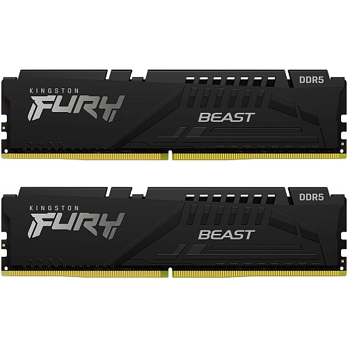 Модуль памяти DIMM 64Gb 2х32Gb DDR5 PC48000 6000MHz Kingston Fury Beast Black EXPO (KF560C36BBEK2-64)