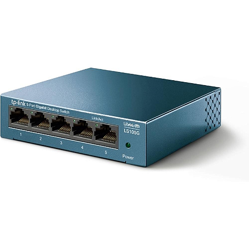 Коммутатор TP-LINK LS105G неуправляемый 5 портов 10/100/1000Мбит/с