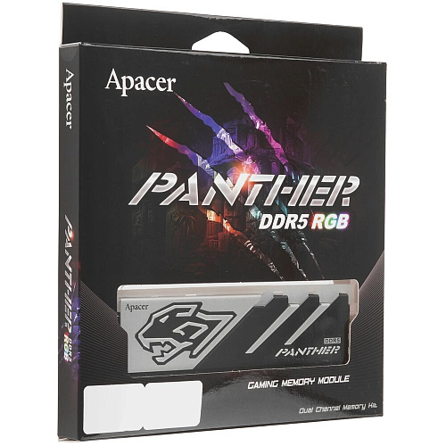 Модуль памяти DIMM 32Gb 2х16Gb DDR5 PC48000 6000MHz Apacer Panther RGB Grey (AH5U32G60C6229BAA-2)