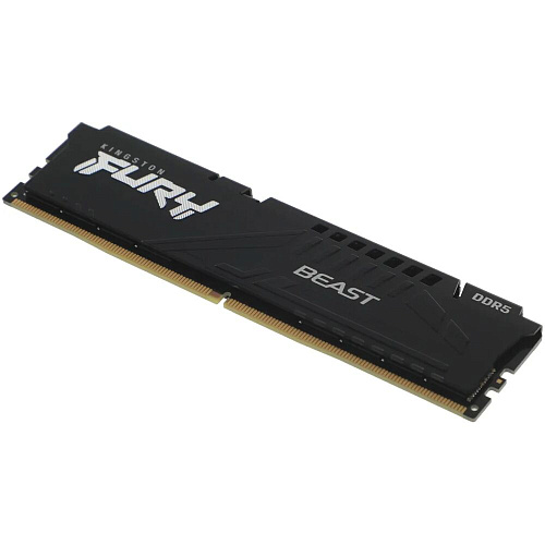 Модуль памяти DIMM 32Gb DDR5 PC51200 6400MHz Kingston Fury Beast Black EXPO (KF564C32BBE-32)