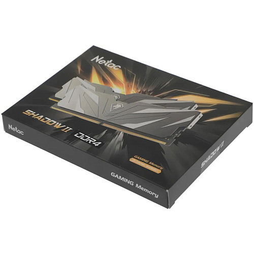 Модуль памяти DIMM 16Gb 2х8Gb DDR4 PC25600 3200MHz Netac Shadow II Black (NTSWD4P32DP-16K)
